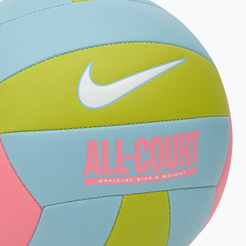 Volejbalový míč Nike All Court Volleyball coral chalk/ocean bliss/bright cactus/white velikost 5 3