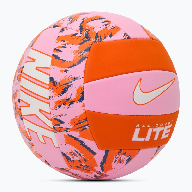 Volejbalový míč Nike All Court Lite Volleyball pink rise/safety orange/white velikost 5 2