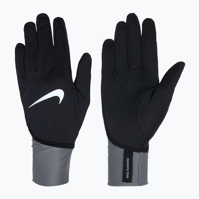 Dámské běžecké rukavice Nike Pacer Midweight RG black/smoke grey/silver