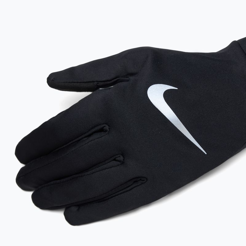 Pánské běžecké rukavice Nike Pacer Lightweight RG black/black/silver 4
