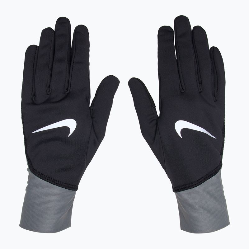Pánské běžecké rukavice Nike Pacer Midweight RG black/smoke grey/silver 2