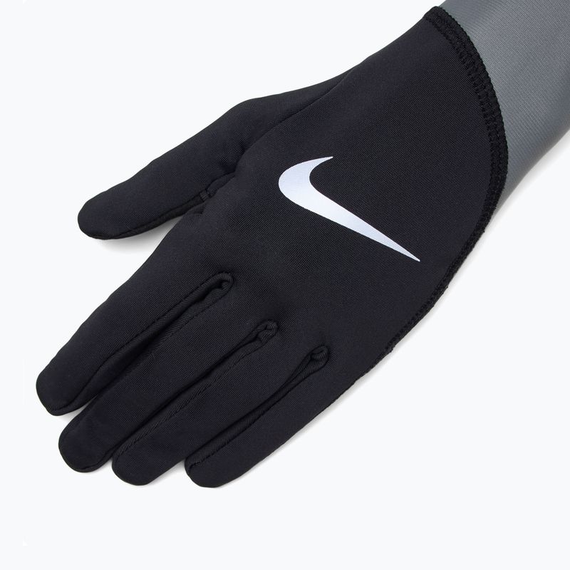 Pánské běžecké rukavice Nike Pacer Midweight RG black/smoke grey/silver 4