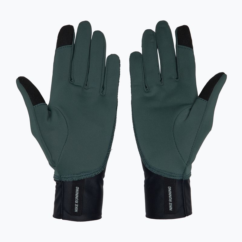 Dámské běžecké rukavice Nike Pacer Midweight RG vintage green/black/silver 2