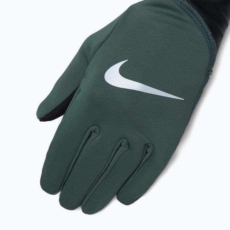 Dámské běžecké rukavice Nike Pacer Midweight RG vintage green/black/silver 3