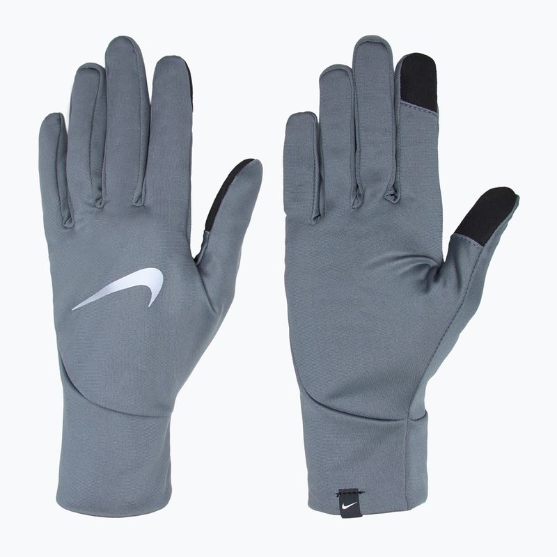 Pánské běžecké rukavice Nike Pacer Lightweight RG smoke grey/smoke grey/silver