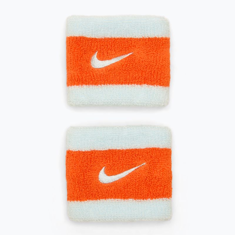 Čelenka  Nike Swoosh Wristbands glacier blue/safety orange/glacier blue