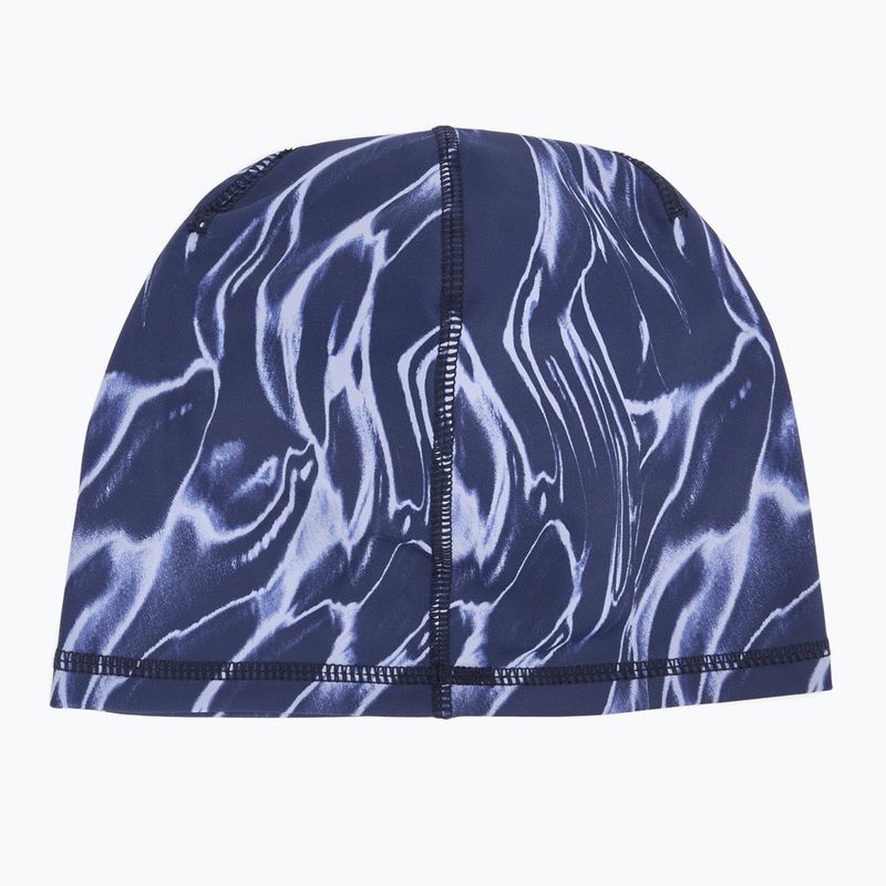 Čepice Nike Dri-Fit Peak Uncuffed Beanie Printed blue void/silver 2