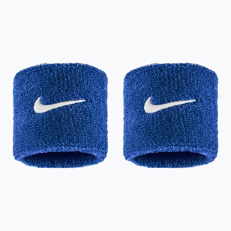 Potítka na zápěstí Nike Swoosh Classic Wristbands 2 ks. game royal/white
