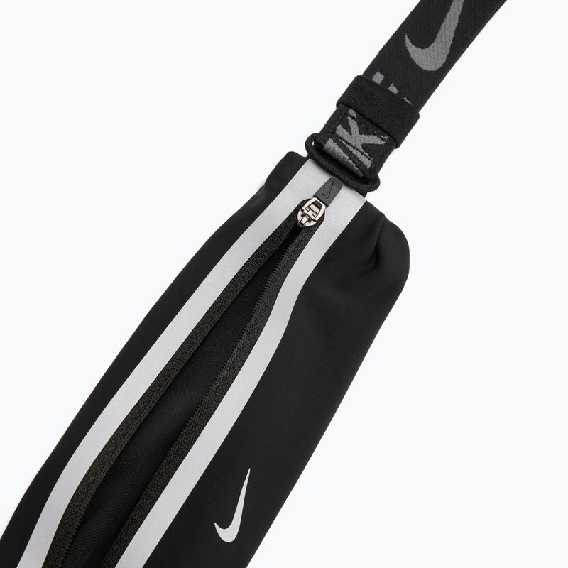 Běžecký pás Nike Slim 4.0 black/black/silver 5
