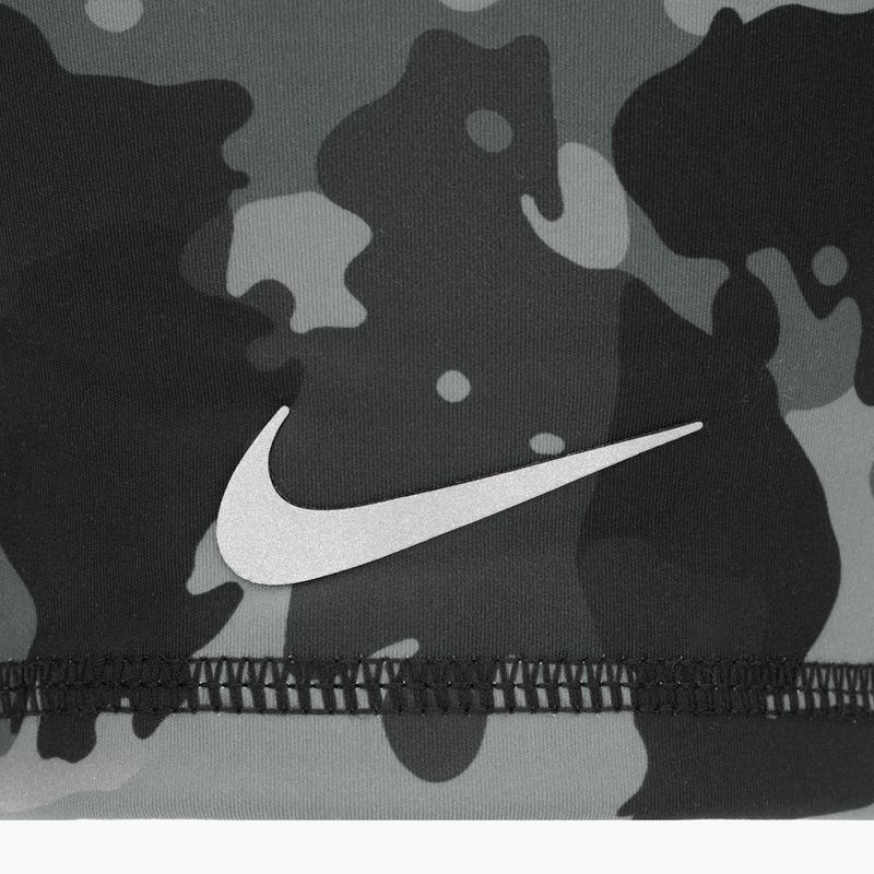 Čepice Nike Dri-Fit Peak Uncuffed Beanie s potiskem smoke grey/silver 3