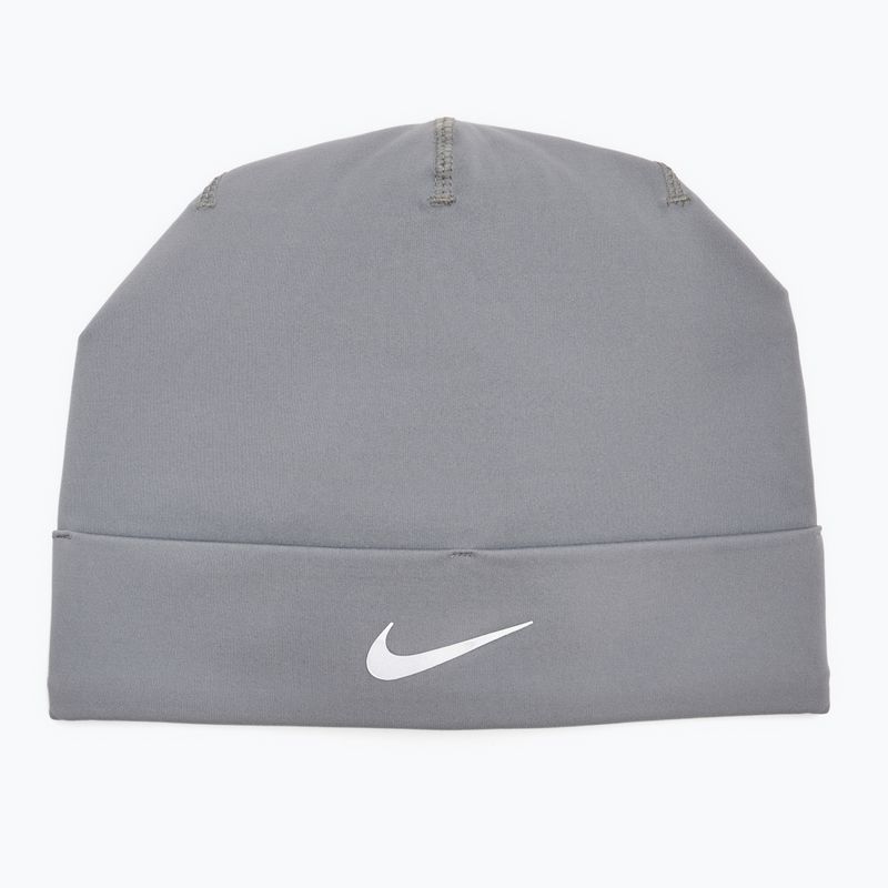 Čepice Nike Dri-Fit Peak Uncuffed Beanie smoke grey/silver