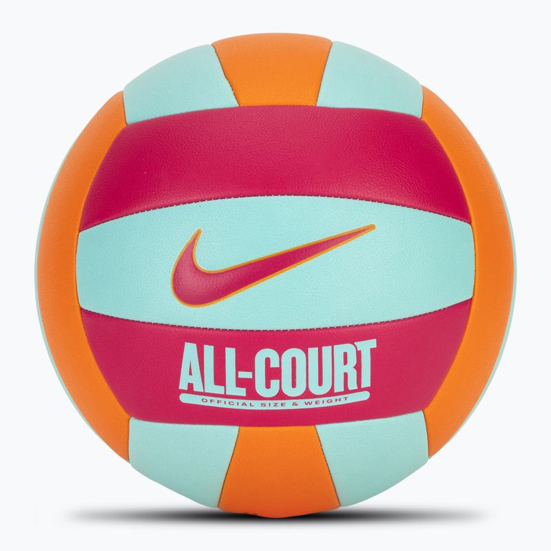 Volejbalový míč Nike All Court Volleyball bright ceramic/bleached turquoise/rush pink velikost 5