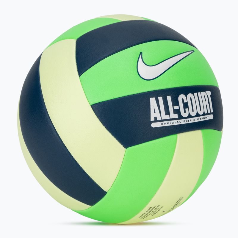 Volejbalový míč Nike All Court Volleyball green strike/blue force/white velikost 5 2