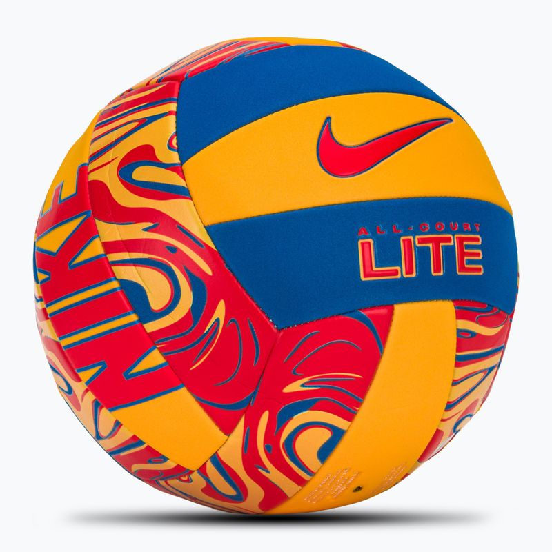 Volejbalový míč Nike All Court Lite Volleyball laser orange/hyper royal/bright crimson velikost 5 2