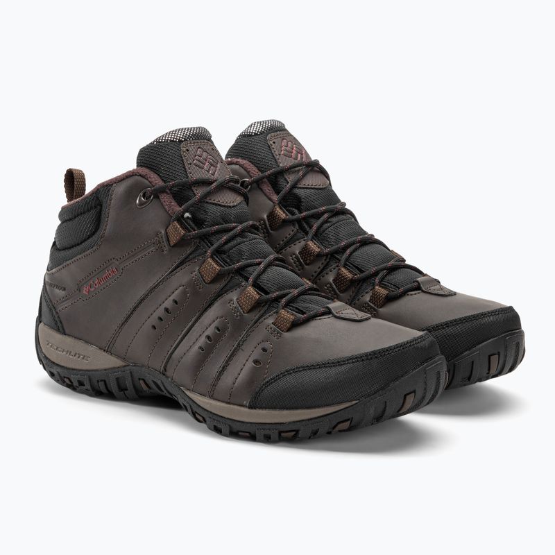 Columbia Woodburn II Chukka WP Omni-Heat pánské trekové boty cordovan/garnet red 4