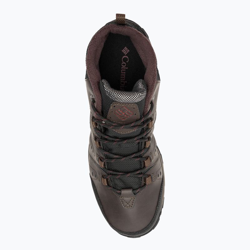 Columbia Woodburn II Chukka WP Omni-Heat pánské trekové boty cordovan/garnet red 6