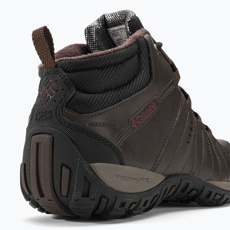 Columbia Woodburn II Chukka WP Omni-Heat pánské trekové boty cordovan/garnet red 9