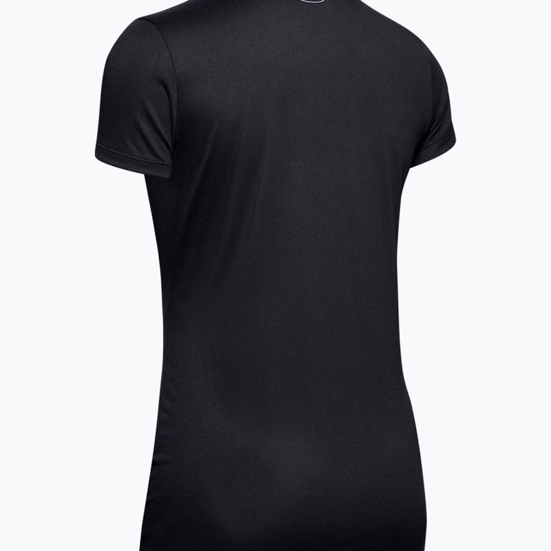 Dámské sportovní tričko Under Armour Tech SSV - Solid černo-stříbrné 1255839 5