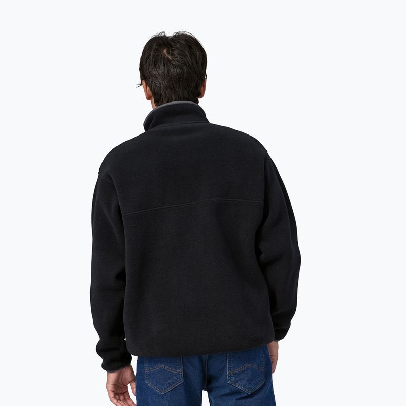 Pánská fleecová mikina Patagonia Synch Snap-T P/O black w/forge grey 2