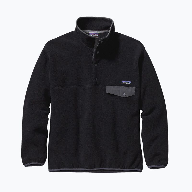 Pánská fleecová mikina Patagonia Synch Snap-T P/O black w/forge grey 7