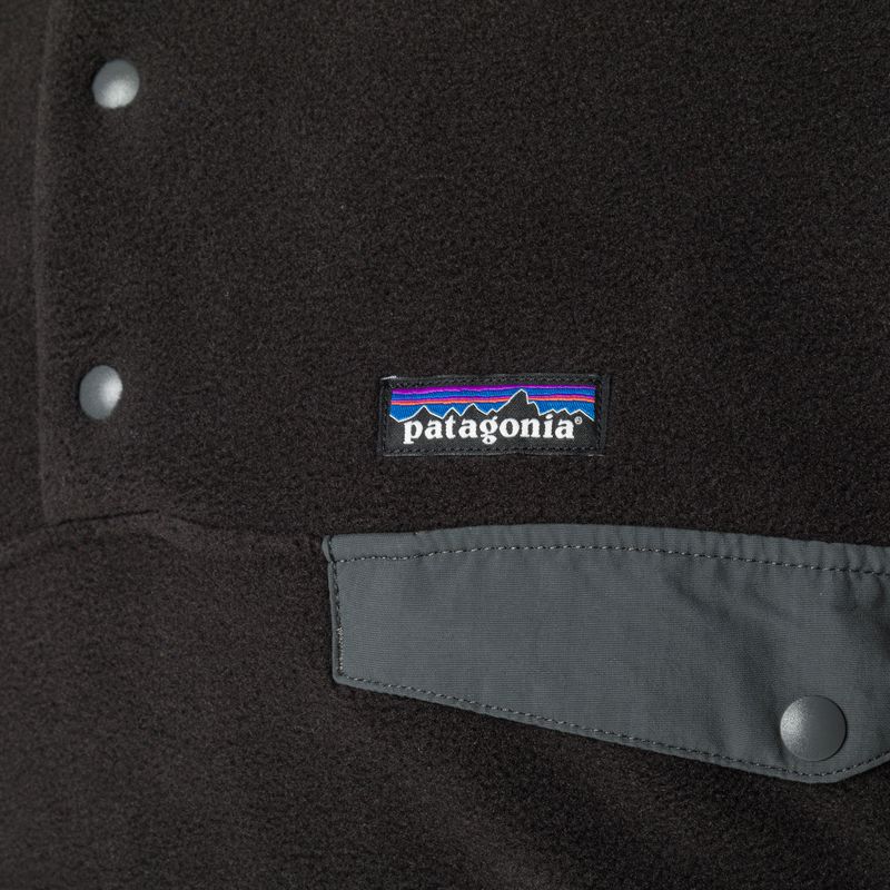 Pánská fleecová mikina Patagonia Synch Snap-T P/O black w/forge grey 5