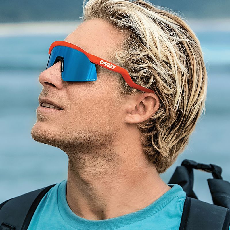 Sluneční brýle Oakley Hydra neon orange/prizm sapphire 12
