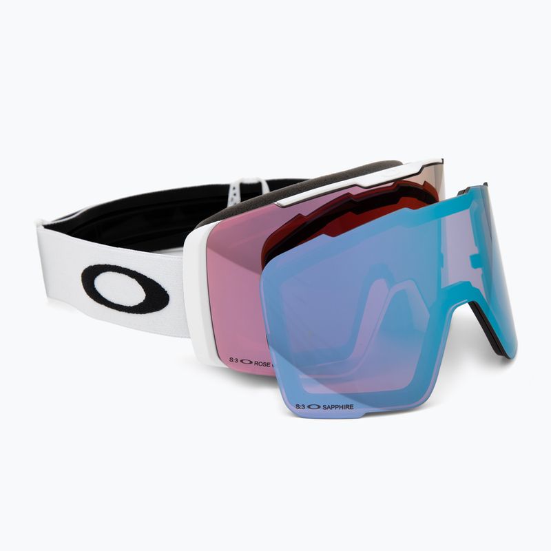 Lyžařské brýle Oakley Line Miner Pro M matte white/prizm rose/prizm sapphire