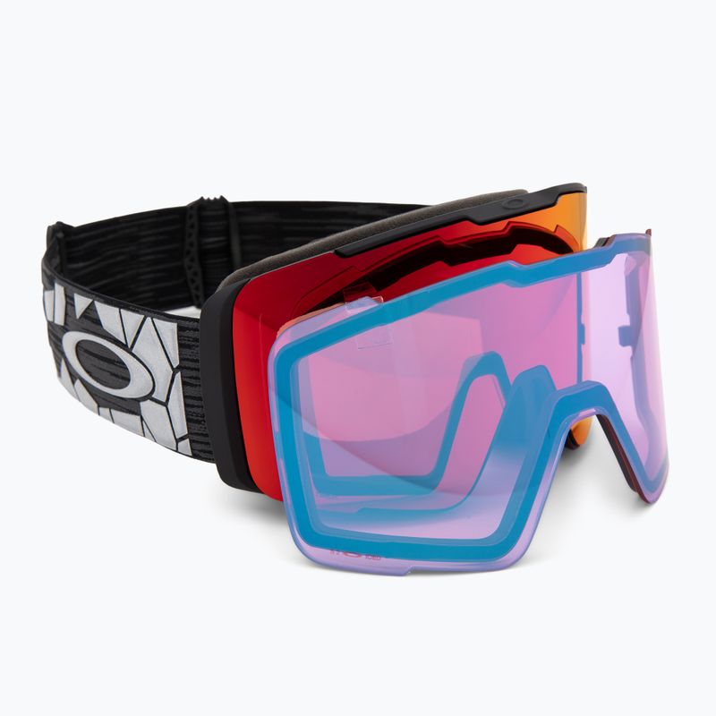 Lyžařské brýle Oakley Line Miner Pro L black reinforce/prizm torch/prizm iced