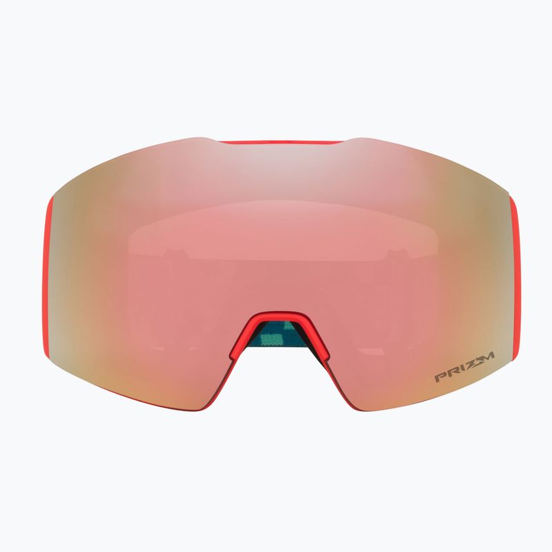 Lyžařské brýle Oakley Fall Line M Pacific Chex/Prizm Snow Rose Gold Iridium 2
