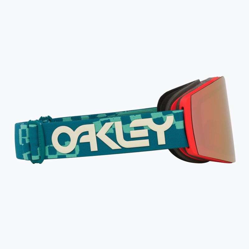 Lyžařské brýle Oakley Fall Line M Pacific Chex/Prizm Snow Rose Gold Iridium 6