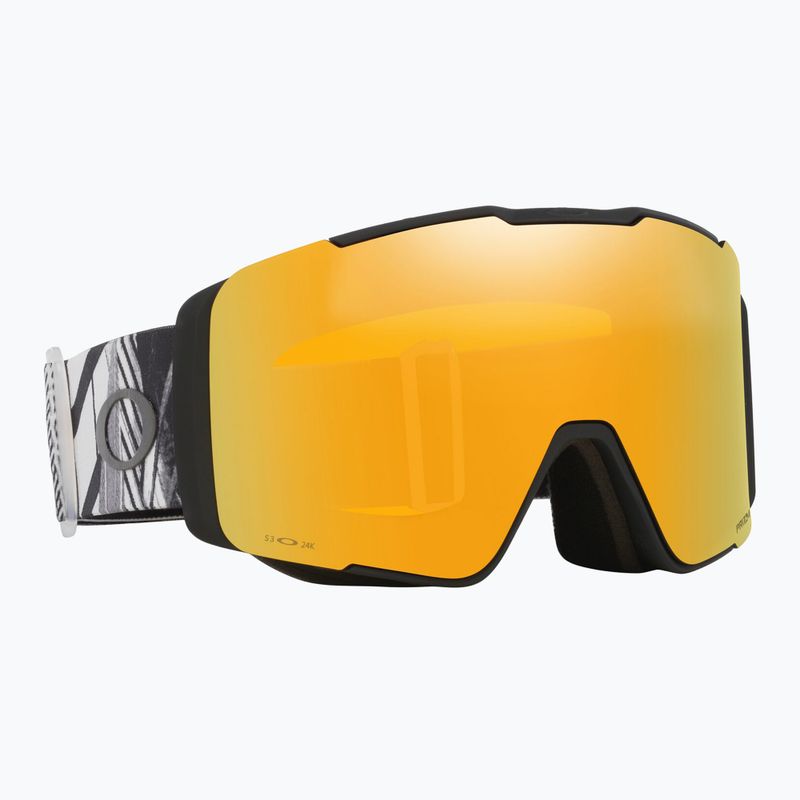 Lyžařské brýle Oakley Line Miner Pro L black forge/prizm 24k/prizm sage gold