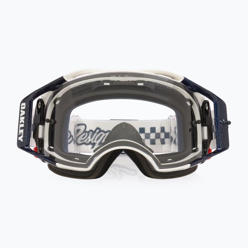 Cyklistické brýle Oakley Airbrake MTB Troy Lee Designs ice white/clear 2