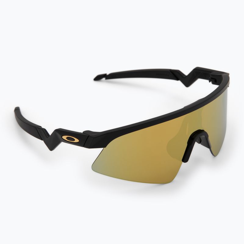 Dětské sluneční brýle Oakley Resistor Sweep polished matte black/prizm 24k