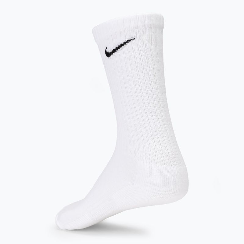 Ponožky Nike Everyday Cushioned Crew 3 páry bílé/černé 2