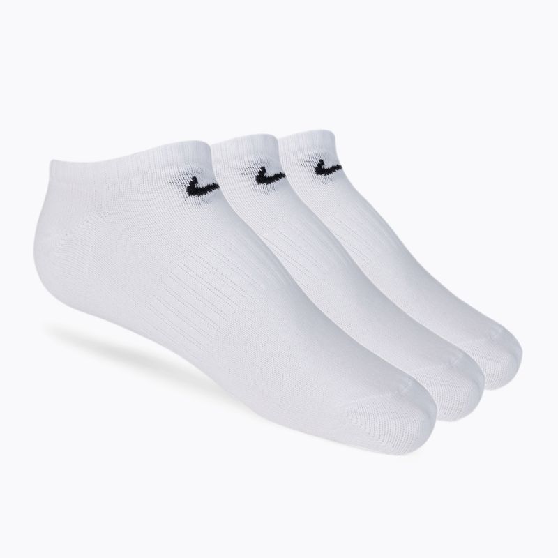 Nike Everyday Lightweight No Show 3pak tréninkové ponožky bílé SX7678-100