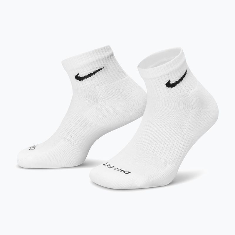 Ponožky Nike Everyday Plus Cushioned Ankle 3 páry white/black 3