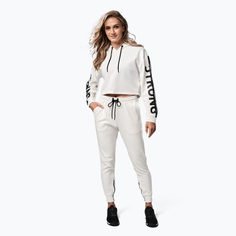 Dámská mikina STRONG ID Branded Crop bílá Z1T02502 2