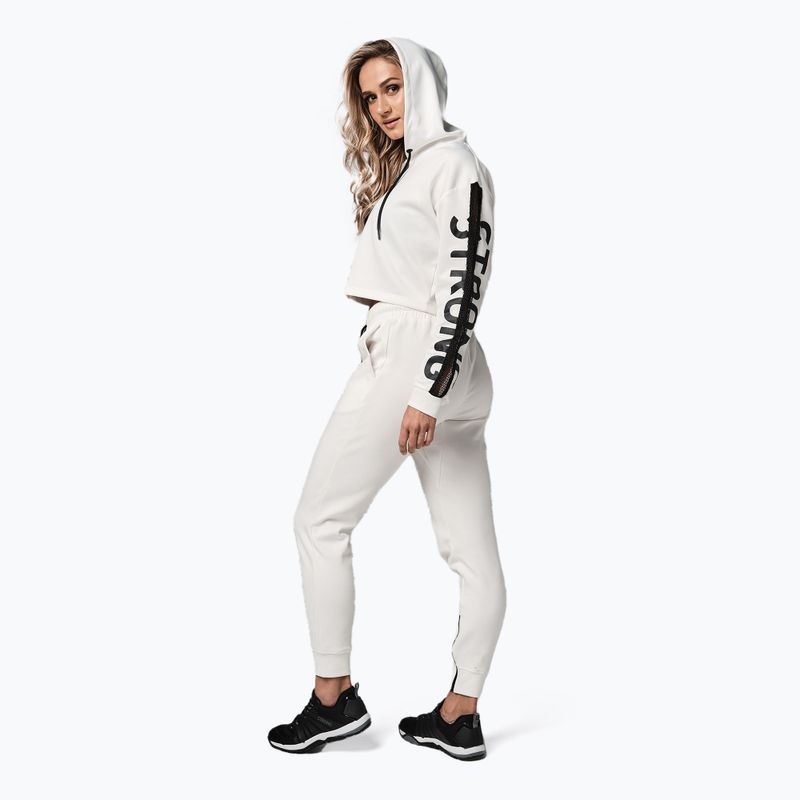 Dámská mikina STRONG ID Branded Crop bílá Z1T02502 5