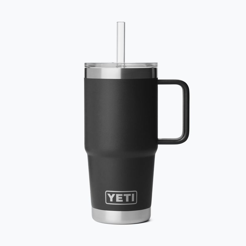 Termohrnek YETI Rambler Straw 739 ml black