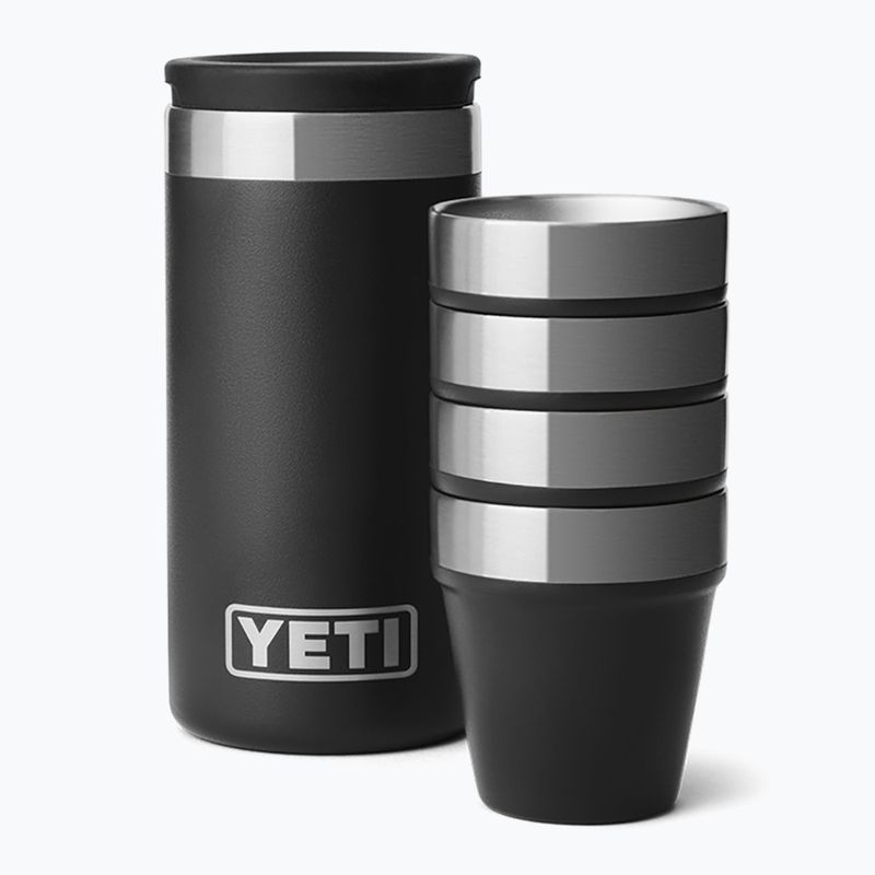 Turistické kalíšky YETI Shot 48 ml 4 pcs. black
