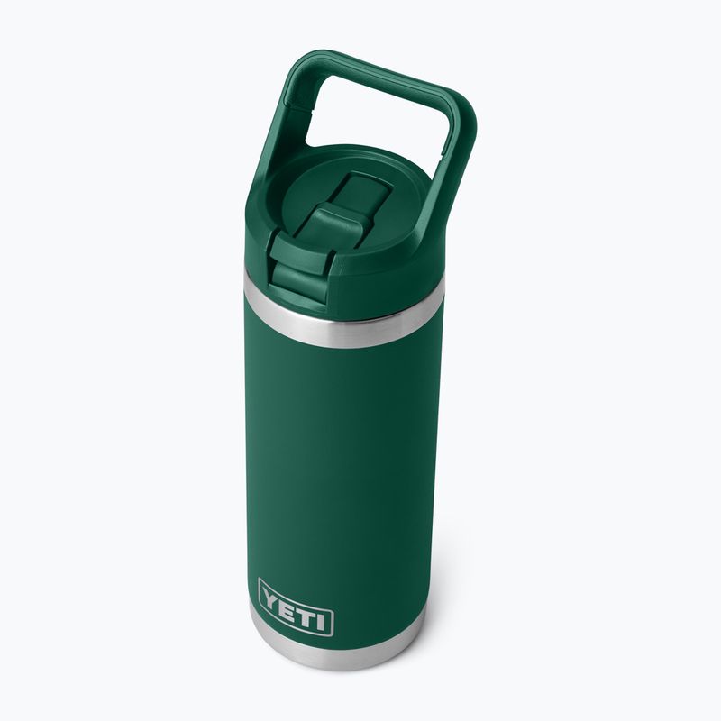 Termo láhev YETI Rambler C Straw 532 ml black forest green 4