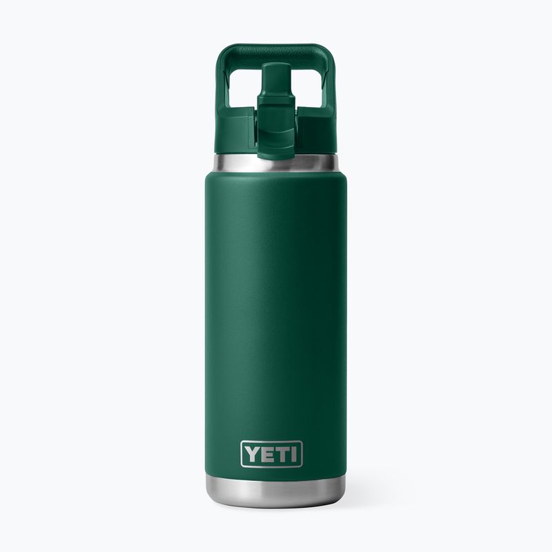 Termo láhev YETI Rambler Straw 769 ml black forest green 3
