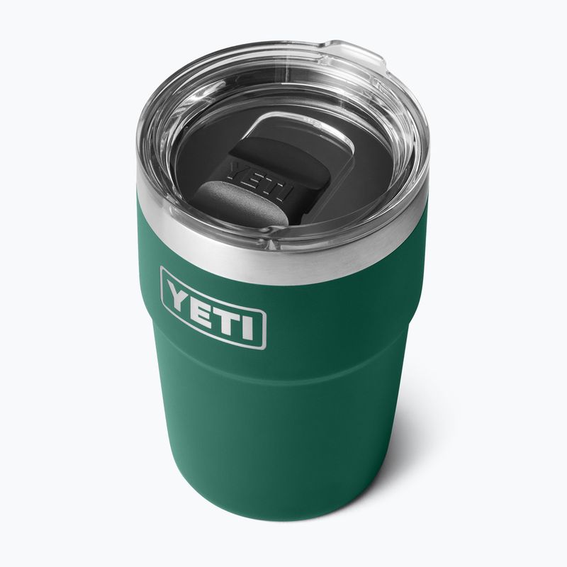 Termoska YETI Rambler Stackable 473 ml black forest green 3