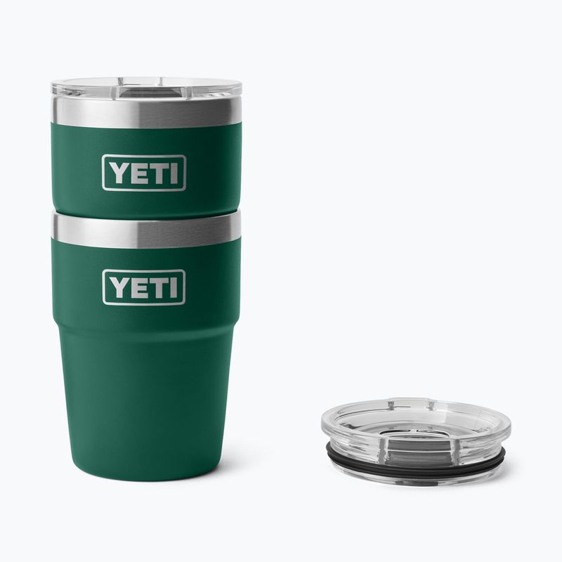 Termoska YETI Rambler Stackable 473 ml black forest green 4