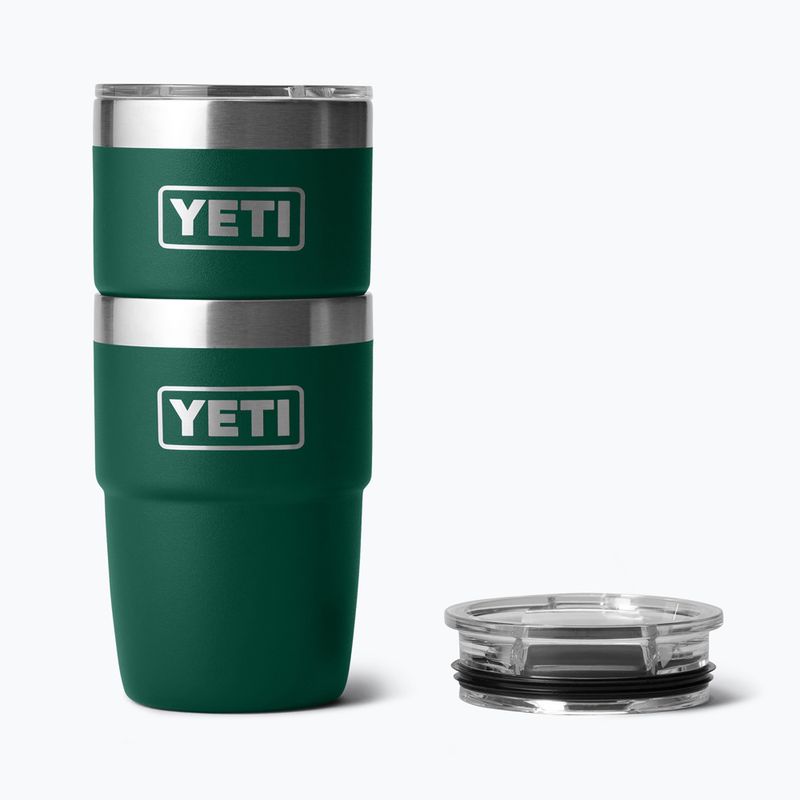 Termoska YETI Rambler Stackable 237 ml black forest green 4