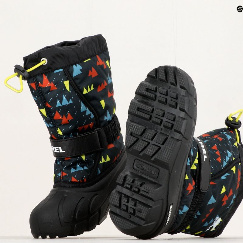 Dětské sněhule Sorel Flurry Print Boys black/black 8