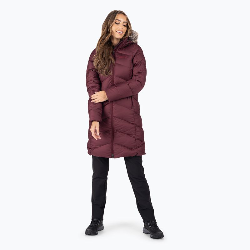 Marmot dámská péřová bunda Montreaux Coat maroon 78090 2