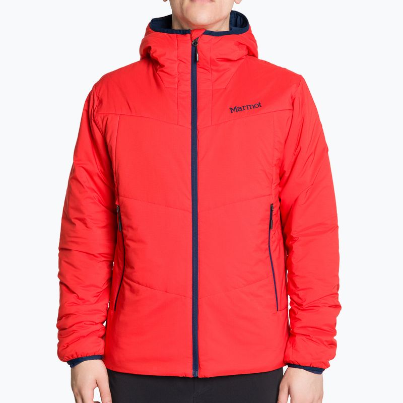 Pánská hybridní bunda Marmot Novus 2.0 Hoody červená 11380-6702