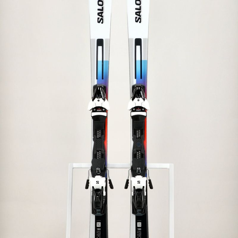 Sjezdové lyže Salomon Addikt + Z12 GW white/black/pastel neon blue 13