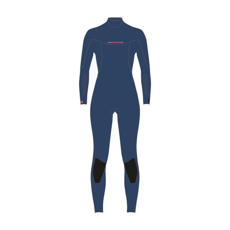 Dámský neopren   NeilPryde Serene Fullsuit 5/4/3 BZ C2 petrol blue/coral 6